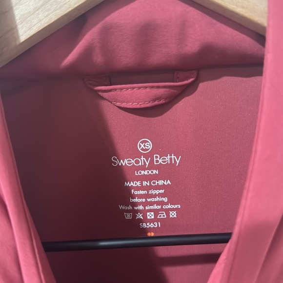 • Sweaty Betty • Women’s Fast Track Running Jacket Rust pink Size XS - Picture 3 of 4